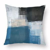 HKM-888531 Geometric Digital Print Peach Skin Velvet Cushion Cover for Sofa - 45CM x 45CM