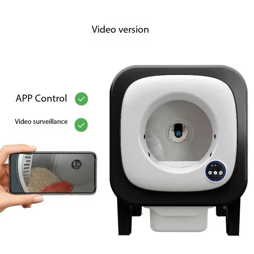 KTX-888595 Automatic Self-Cleaning Cat Litter Box with AI Camera and App Control