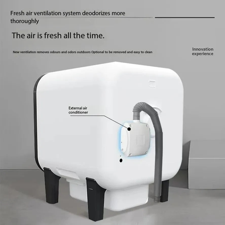 KTX-888595 Automatic Self-Cleaning Cat Litter Box with AI Camera and App Control