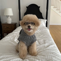 HKM-888723 Heather Gray Wool Cape and Shawl for Pets - Available in Multiple Sizes