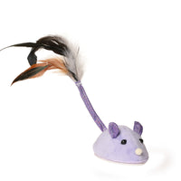 HKM-888787 Electric Mouse Cat Toy with Charging Cable – Interactive Gnawing Play for Cats in Grey, Purple, Pink