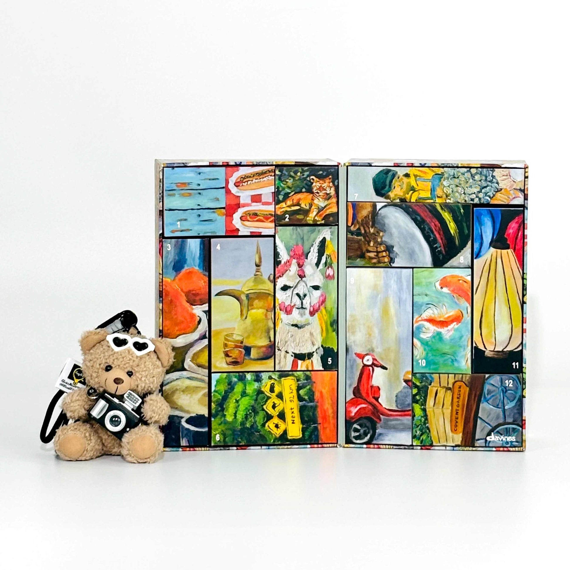 KTX-888787 Hand-painted Retro Pattern 12-Day Surprise Blind Box Gift Set