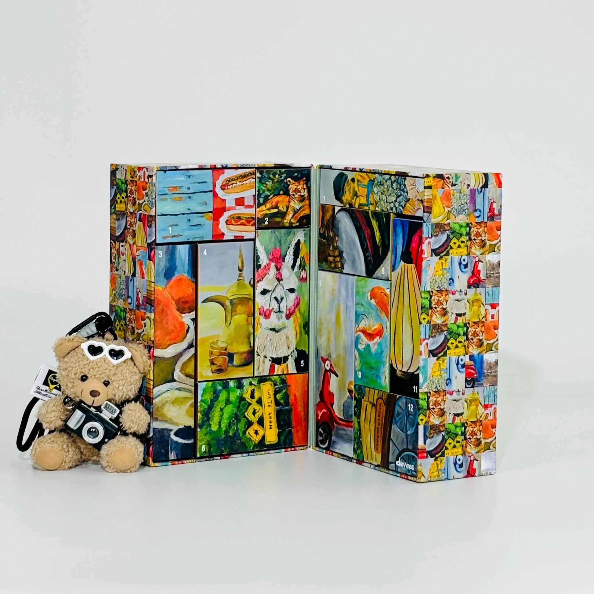 KTX-888787 Hand-painted Retro Pattern 12-Day Surprise Blind Box Gift Set