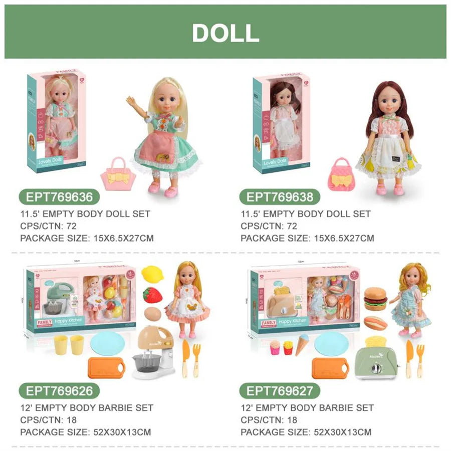 Sweet Girl Doll Pretend Play Pet Care Set for Ages 2 to 7 Years