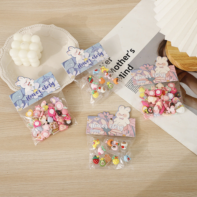HKM-888915 Cute 3D Cartoon Resin Mobile Phone and Fridge Stickers - Available in Packs of 6, 10, or 50