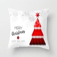 HKM-889043 Modern Christmas Pillow Cover - Polyester, 45x45cm, Multiple Patterns Available