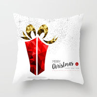 HKM-889043 Modern Christmas Pillow Cover - Polyester, 45x45cm, Multiple Patterns Available