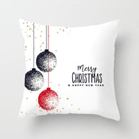 HKM-889043 Modern Christmas Pillow Cover - Polyester, 45x45cm, Multiple Patterns Available
