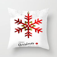 HKM-889043 Modern Christmas Pillow Cover - Polyester, 45x45cm, Multiple Patterns Available