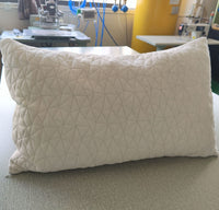 HKM-889107 Bamboo Fiber Memory Foam Pillow - Slow Rebound Design, Gray, 48x71x16cm