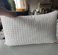 HKM-889107 Bamboo Fiber Memory Foam Pillow - Slow Rebound Design, Gray, 48x71x16cm