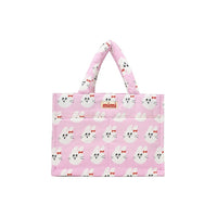HKM-889171 Cartoon Print Cotton Handbag for Pet Storage - Fresh & Sweet Design