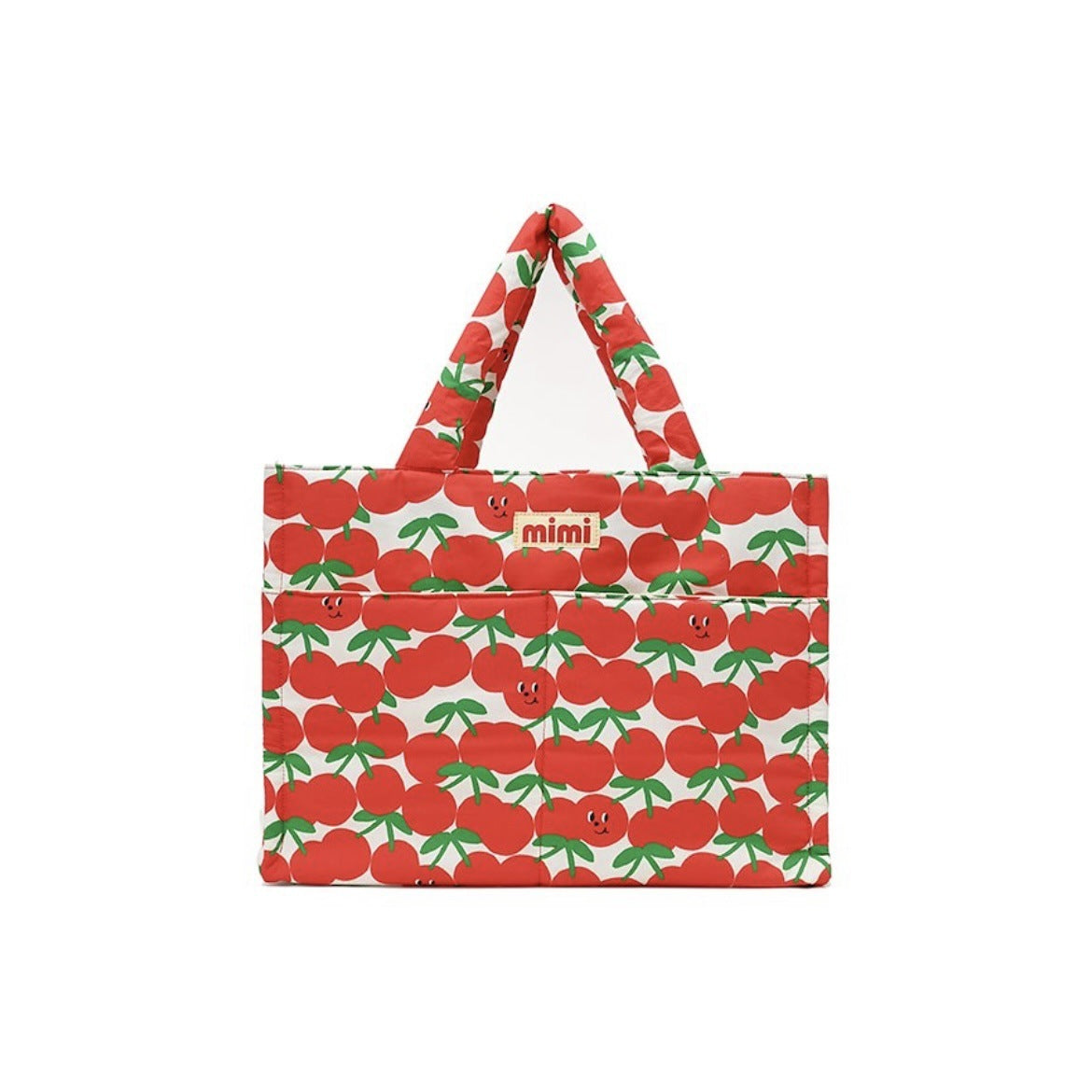 HKM-889171 Cartoon Print Cotton Handbag for Pet Storage - Fresh & Sweet Design