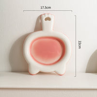 HKM-889171 Ceramic Shallow Cat Bowl for Food, Snacks, and Rice - Pet Dinner Plate