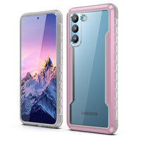 HKM-889235 Luxury Full Cover Case for Samsung Galaxy S21 Series - TPU, PC, and Aluminum Alloy, Multiple Colors Available