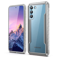 HKM-889235 Luxury Full Cover Case for Samsung Galaxy S21 Series - TPU, PC, and Aluminum Alloy, Multiple Colors Available