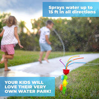 HKM-889235 Outdoor Water Spray Flower Sprinkler for Kids - Fun Backyard Splash Play Toy