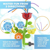 HKM-889235 Outdoor Water Spray Flower Sprinkler for Kids - Fun Backyard Splash Play Toy