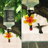 HKM-889235 Wine Bottle Bird Feeder for Outdoor Garden Decoration - Single & Three-Head Options
