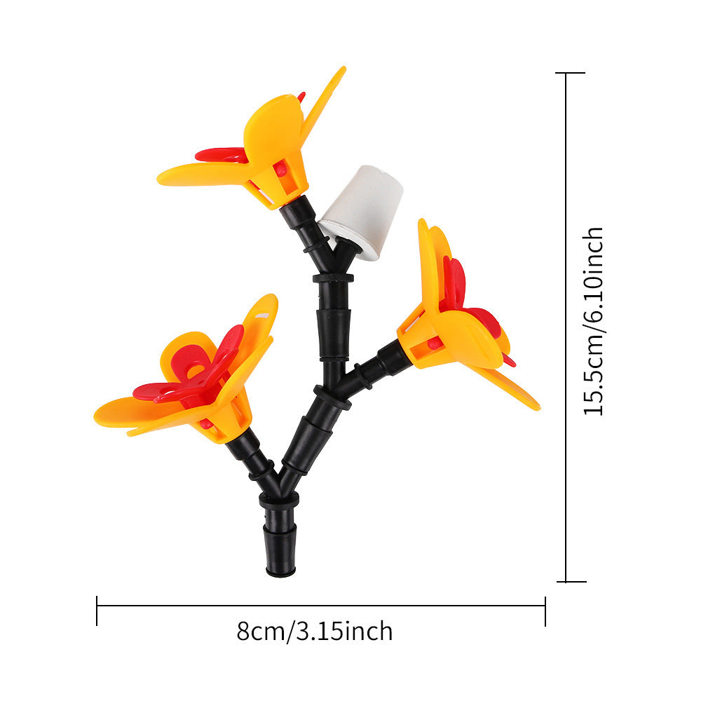 HKM-889235 Wine Bottle Bird Feeder for Outdoor Garden Decoration - Single & Three-Head Options