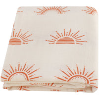 HKM-889299 Bamboo Cotton Gauze Baby Swaddle Blanket with Animal and Floral Patterns for Newborns