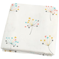 HKM-889299 Bamboo Cotton Gauze Baby Swaddle Blanket with Animal and Floral Patterns for Newborns