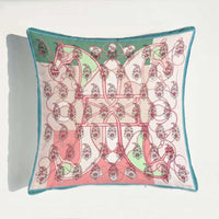 HKM-889363 European Luxury Pink Velvet Decorative Pillow - 45x45cm Plush Cushion with PP Cotton Filling