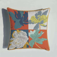 HKM-889363 European Luxury Pink Velvet Decorative Pillow - 45x45cm Plush Cushion with PP Cotton Filling