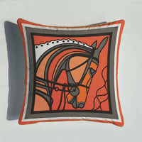 HKM-889363 European Luxury Pink Velvet Decorative Pillow - 45x45cm Plush Cushion with PP Cotton Filling