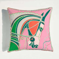 HKM-889363 European Luxury Pink Velvet Decorative Pillow - 45x45cm Plush Cushion with PP Cotton Filling