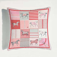 HKM-889363 European Luxury Pink Velvet Decorative Pillow - 45x45cm Plush Cushion with PP Cotton Filling