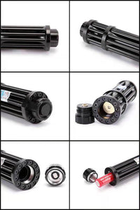 HKM-889491 Blue Laser Pointer with Anodized Aluminum Body and Rechargeable Battery