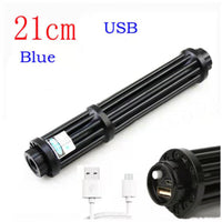 HKM-889491 Blue Laser Pointer with Anodized Aluminum Body and Rechargeable Battery