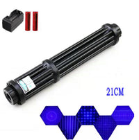 HKM-889491 Blue Laser Pointer with Anodized Aluminum Body and Rechargeable Battery