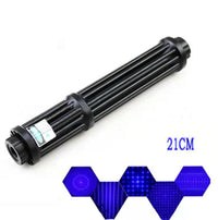 HKM-889491 Blue Laser Pointer with Anodized Aluminum Body and Rechargeable Battery