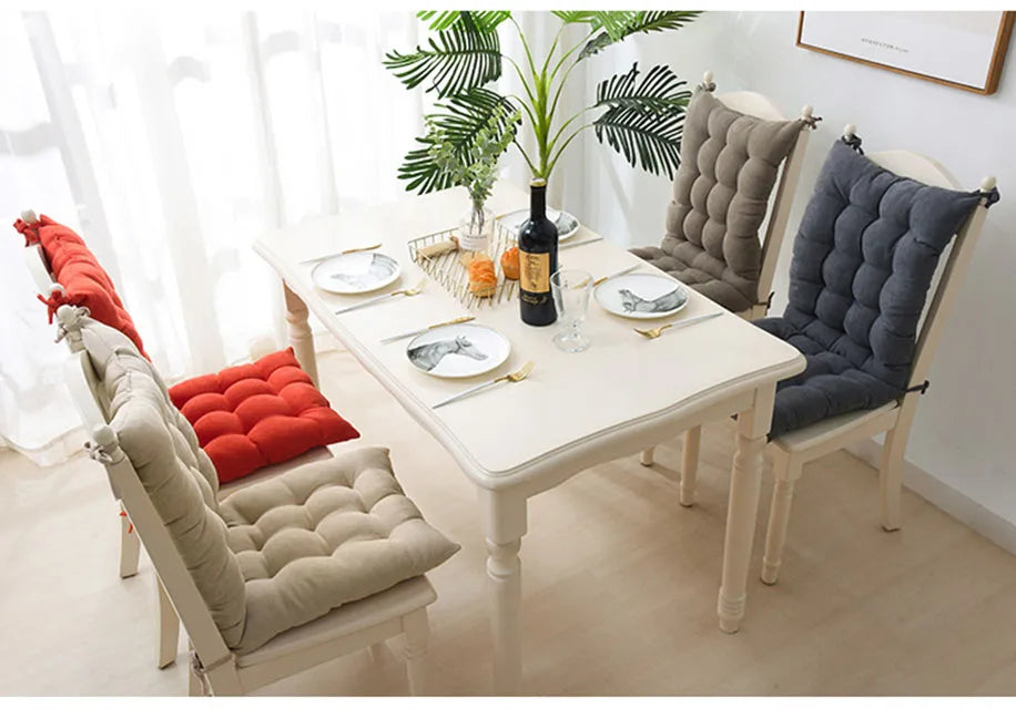 KTX-889491 High Back Detachable Patio Chair Cushions for Outdoor and Office Use