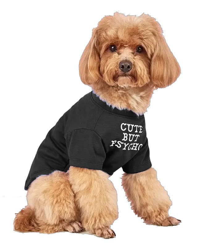 HKM-889555 Pet Round Neck T-Shirt in Red, Blue, Black, and Khaki for Dogs and Cats - Sizes S to XXL