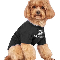 HKM-889555 Pet Round Neck T-Shirt in Red, Blue, Black, and Khaki for Dogs and Cats - Sizes S to XXL