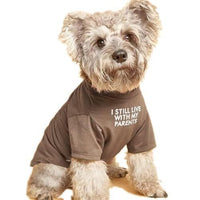 HKM-889555 Pet Round Neck T-Shirt in Red, Blue, Black, and Khaki for Dogs and Cats - Sizes S to XXL