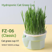 HKM-889747 Cat Grass Cup Soilless Hydroponic Seed Spit Hair Ball Snacks