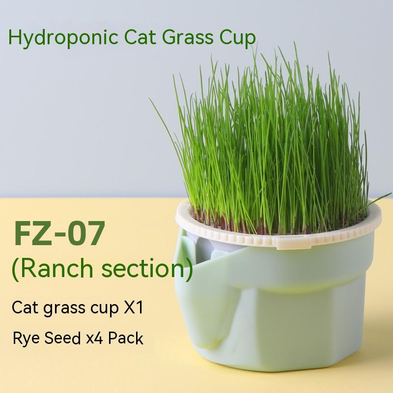 HKM-889747 Cat Grass Cup Soilless Hydroponic Seed Spit Hair Ball Snacks