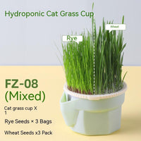 HKM-889747 Cat Grass Cup Soilless Hydroponic Seed Spit Hair Ball Snacks