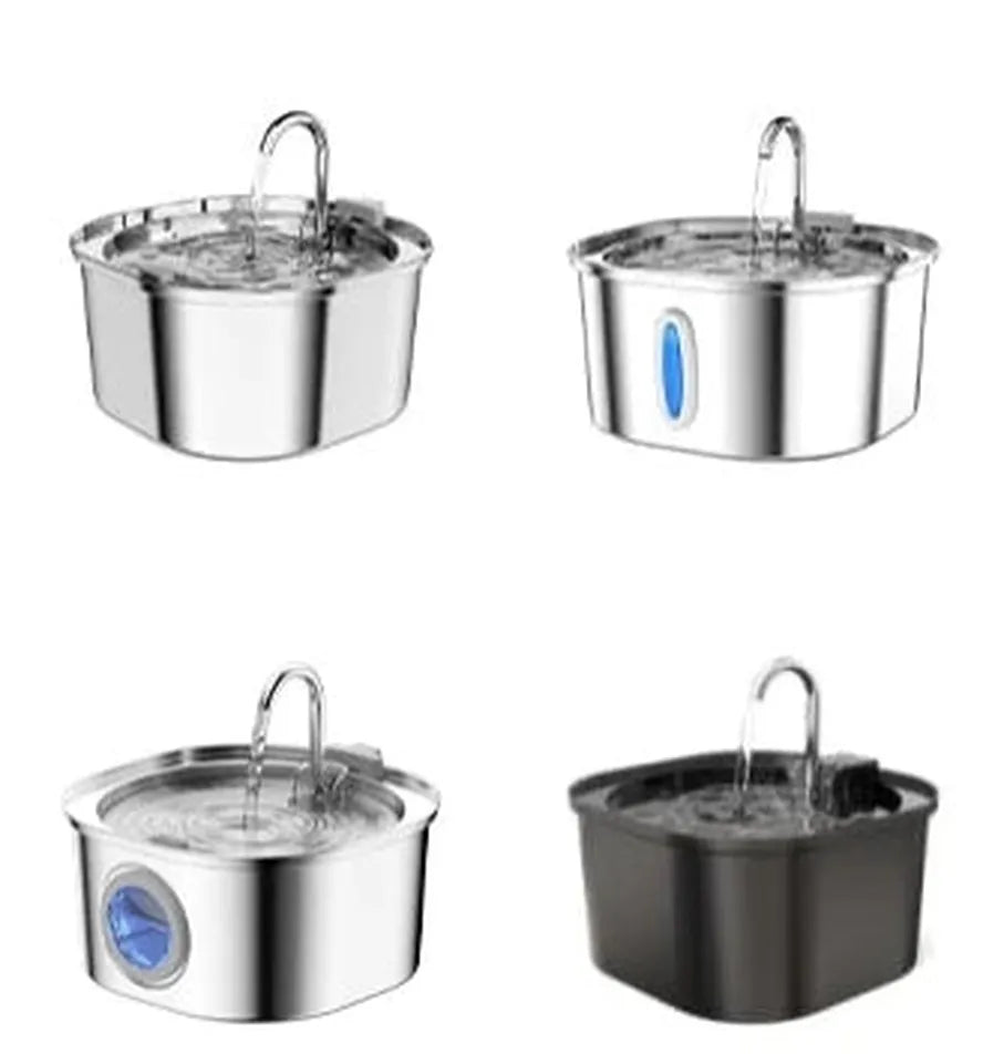 KTX-889747 Transparent 2L Automatic Pet Water Fountain for Cats and Small Dogs