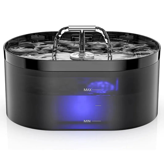 KTX-889747 Transparent 2L Automatic Pet Water Fountain for Cats and Small Dogs