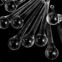 HKM-889939 Crystal Teardrop Chandelier Prisms for Wedding, Tree & Party Decorations - Set of 10