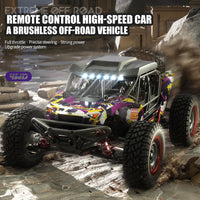 HKM-890131 High-Speed 1/16 Brushless Four Wheel Drive RC Off-Road Car with LED Remote Control