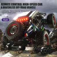HKM-890131 High-Speed 1/16 Brushless Four Wheel Drive RC Off-Road Car with LED Remote Control