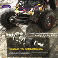 HKM-890131 High-Speed 1/16 Brushless Four Wheel Drive RC Off-Road Car with LED Remote Control