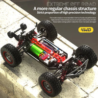 HKM-890131 High-Speed 1/16 Brushless Four Wheel Drive RC Off-Road Car with LED Remote Control