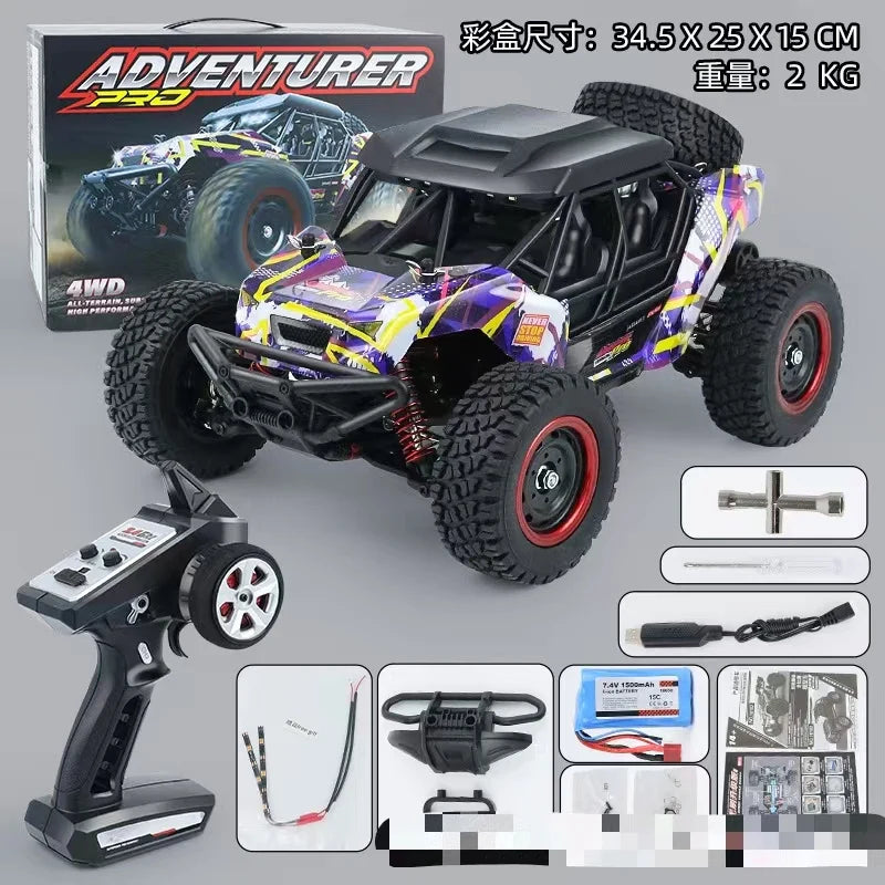 HKM-890131 High-Speed 1/16 Brushless Four Wheel Drive RC Off-Road Car with LED Remote Control